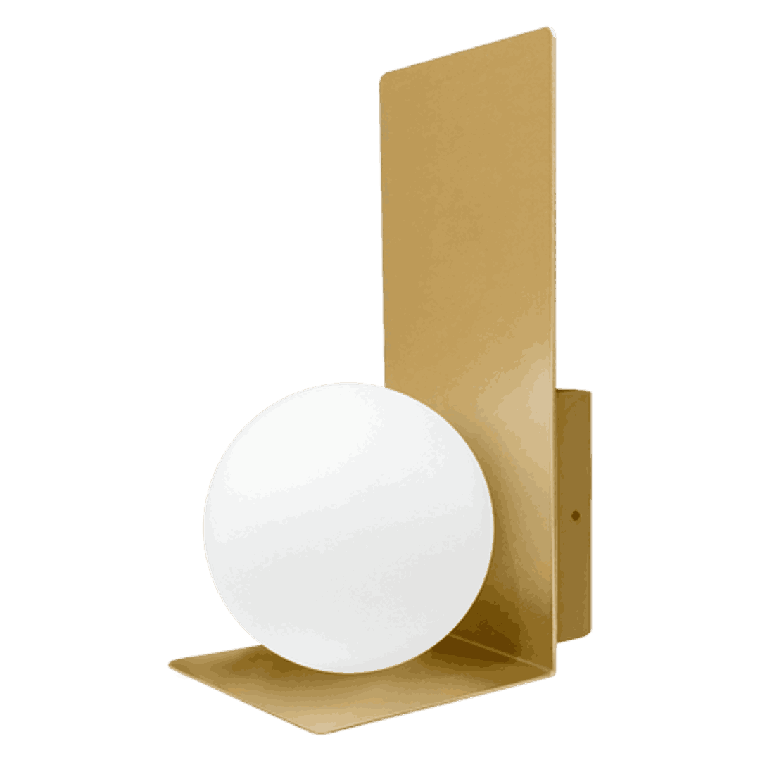 Bohème Applique Doré / Verrine Opaque - Elements Lighting