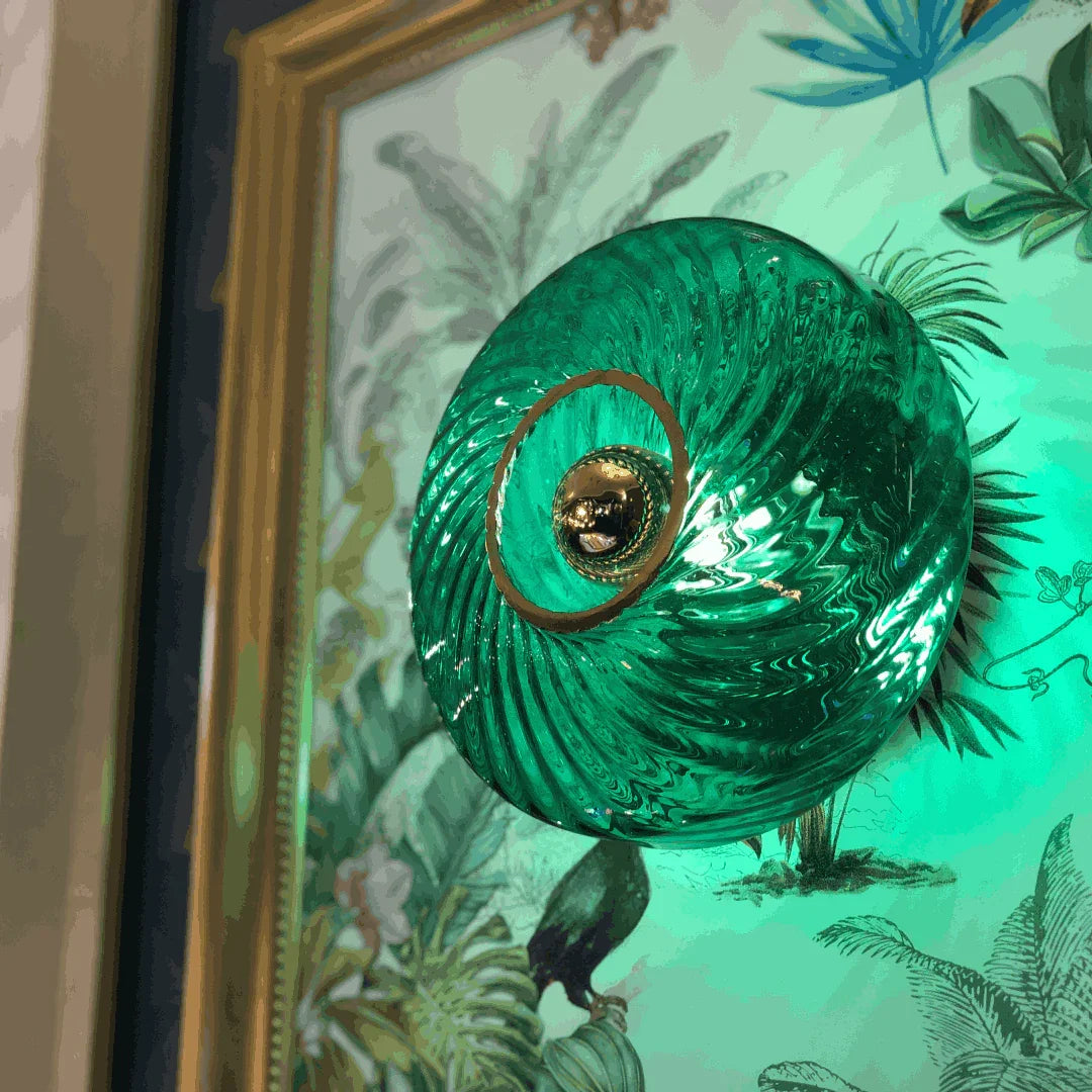 Verrine Roxanne Ø28 cm Émeraude – Verrine verte en verre soufflé élégante