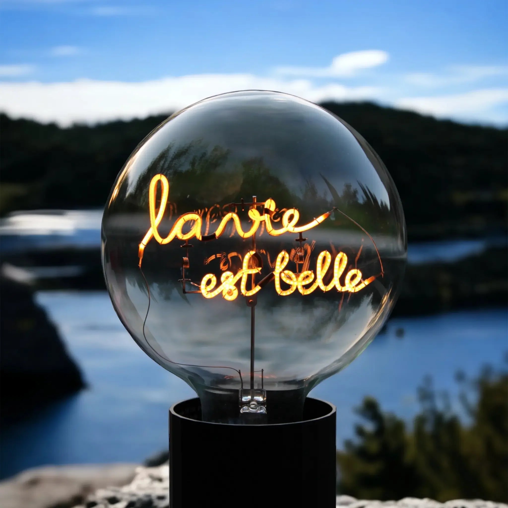 Ampoule MITB sans Fil - La Vie est Belle - Elements Lighting