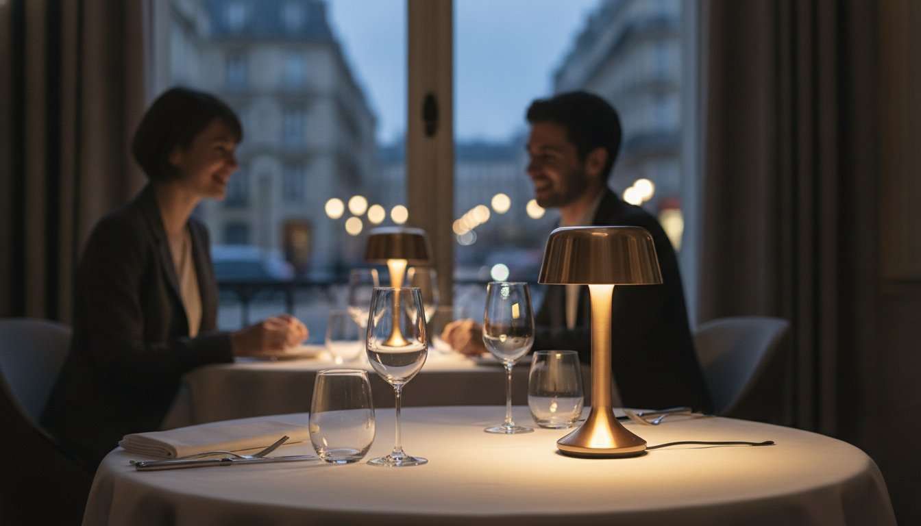 Lampe de table sans fil pour restaurant : Allier esthétique et flexibilité en 2026 - Elements Lighting