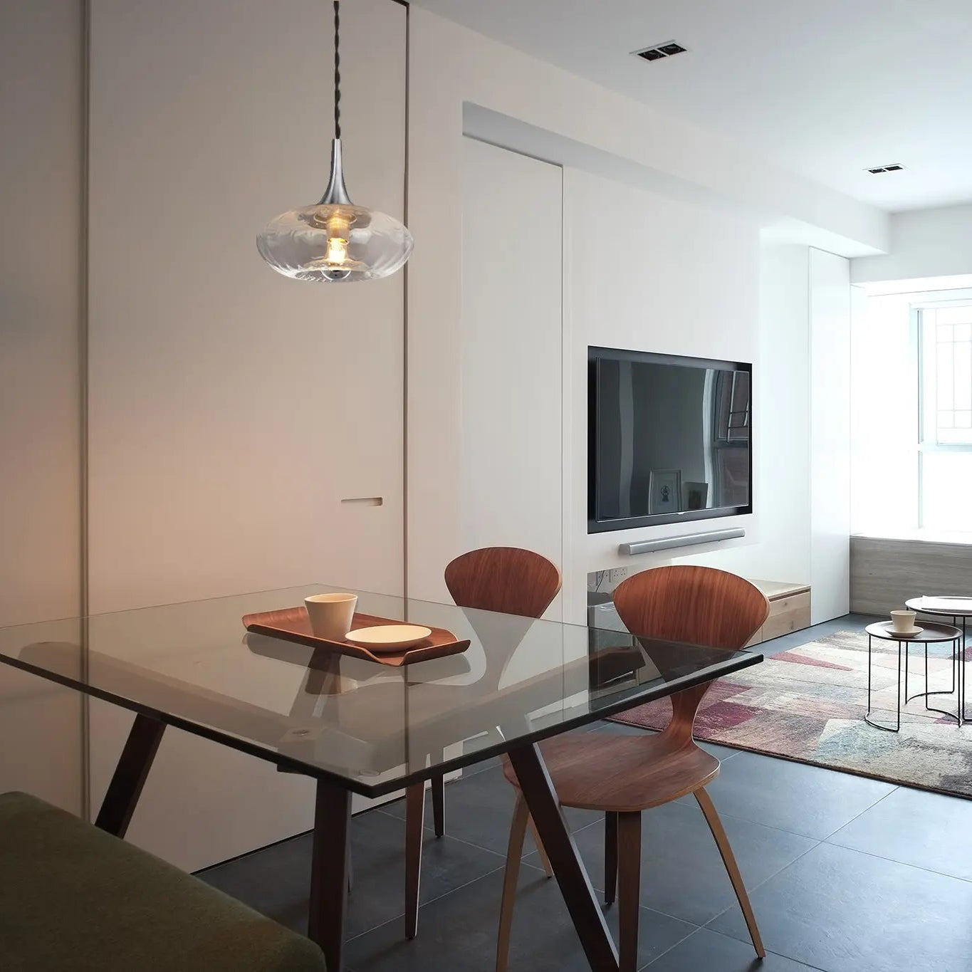 Suspension Petite Grace Diamant / Chrome