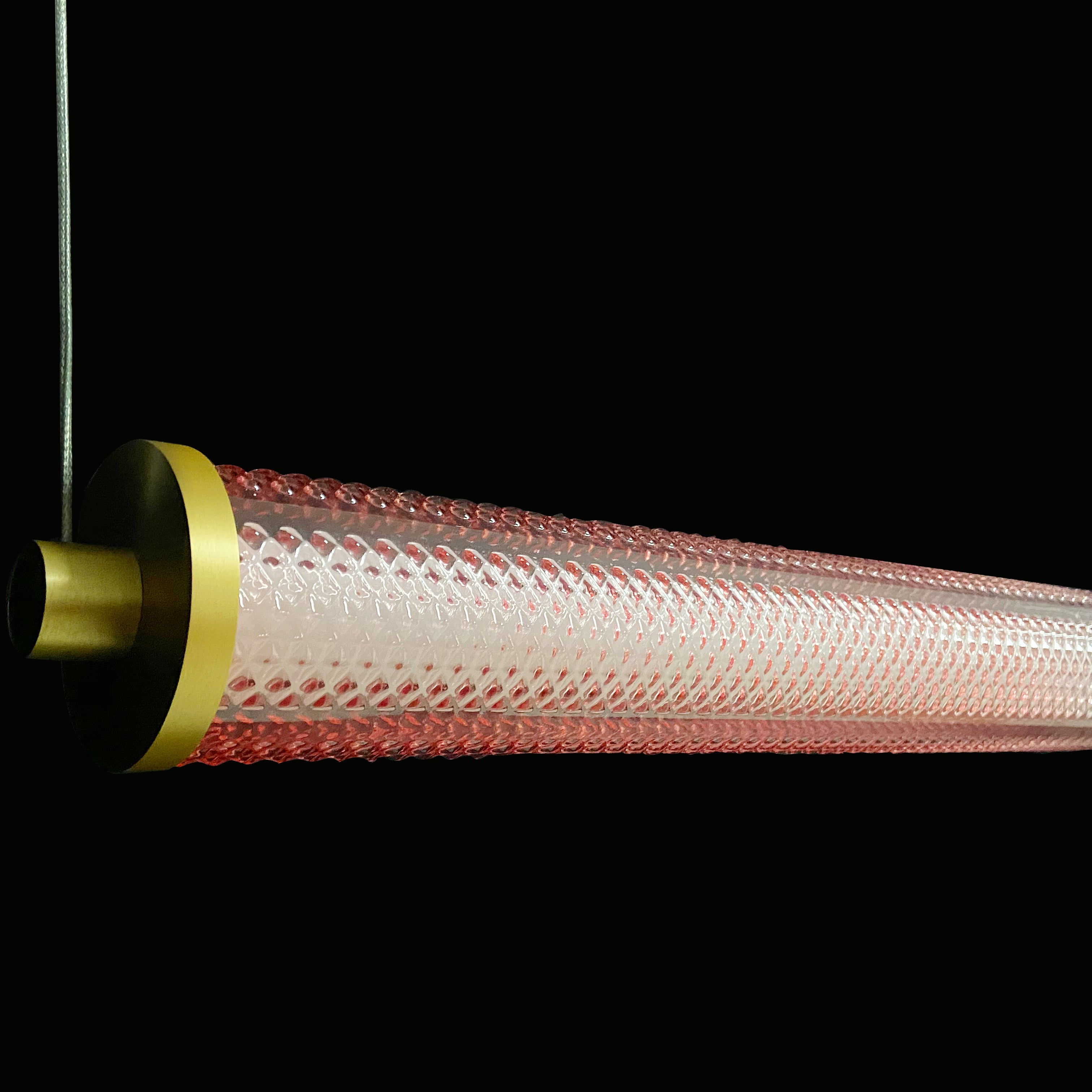 Tiffany  Suspension Horizontale Rose Spinelle