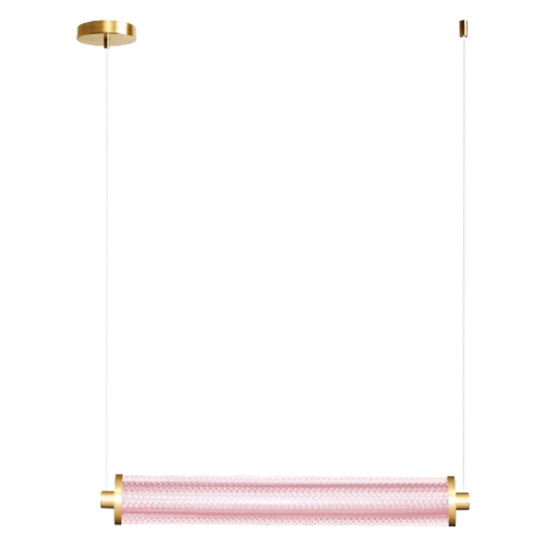 Tiffany  Suspension Horizontale Rose Spinelle