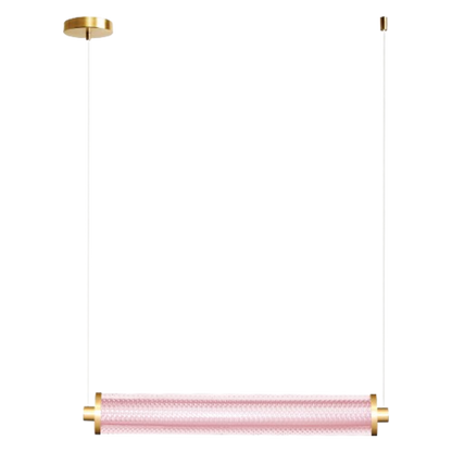 Tiffany  Suspension Horizontale Rose Spinelle