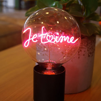 Je T'aime MESSAGE IN THE BULB
