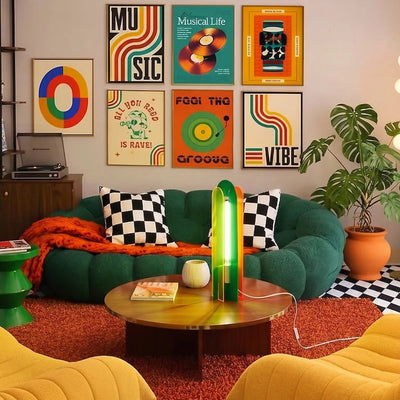 Lampe de table Andy – Design Pop Art en acrylique coloré