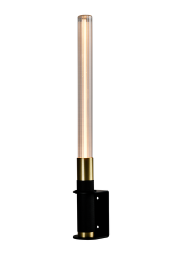 Helios Noir / Doré avec lampe led ambrée