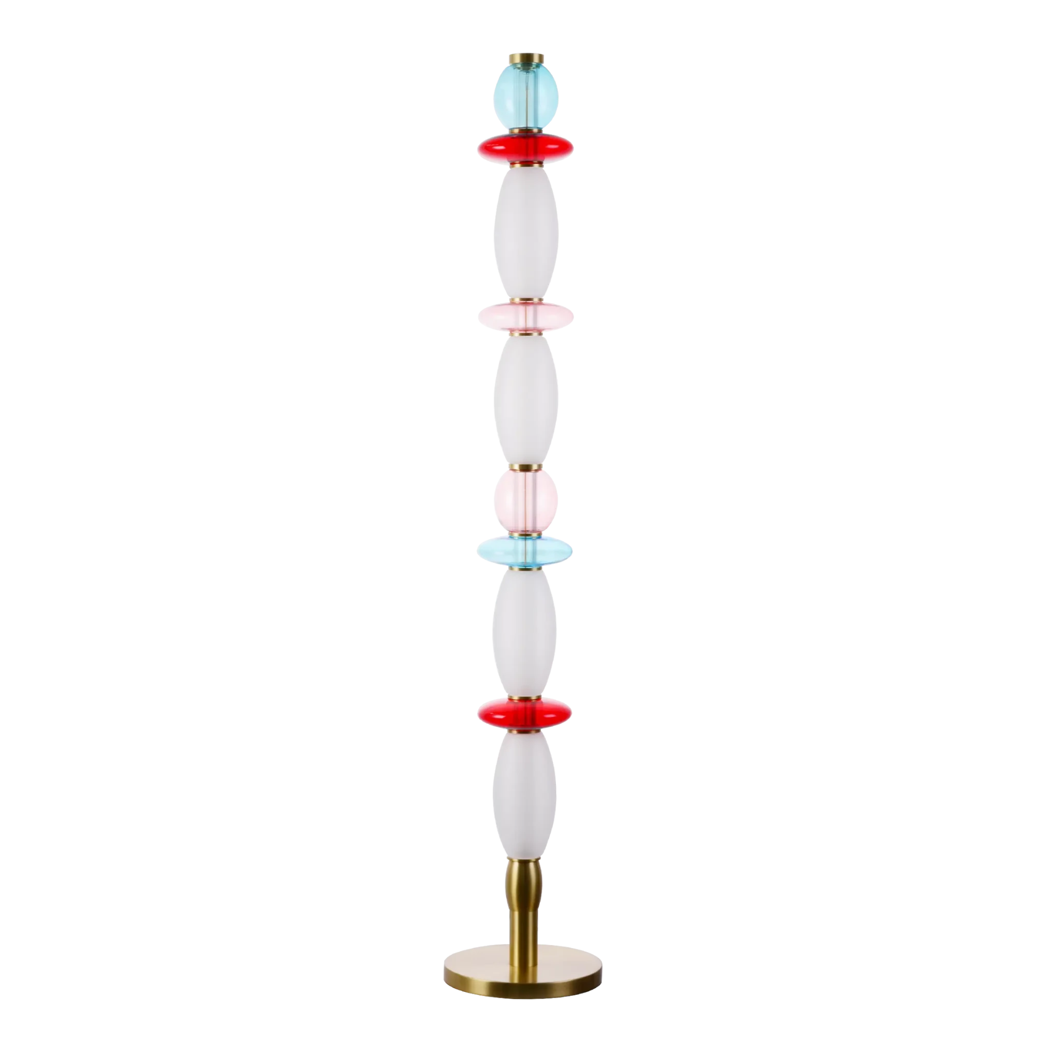 Lampadaire Léonor – Verre soufflé fin et design élégant doré - Elements Lighting