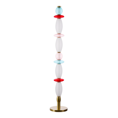 Lampadaire Léonor – Verre soufflé fin et design élégant doré - Elements Lighting