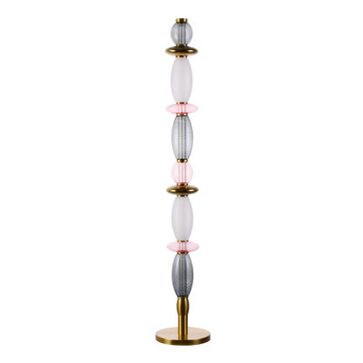 Lampadaire Léonor – Verre soufflé fin et design élégant doré - Elements Lighting