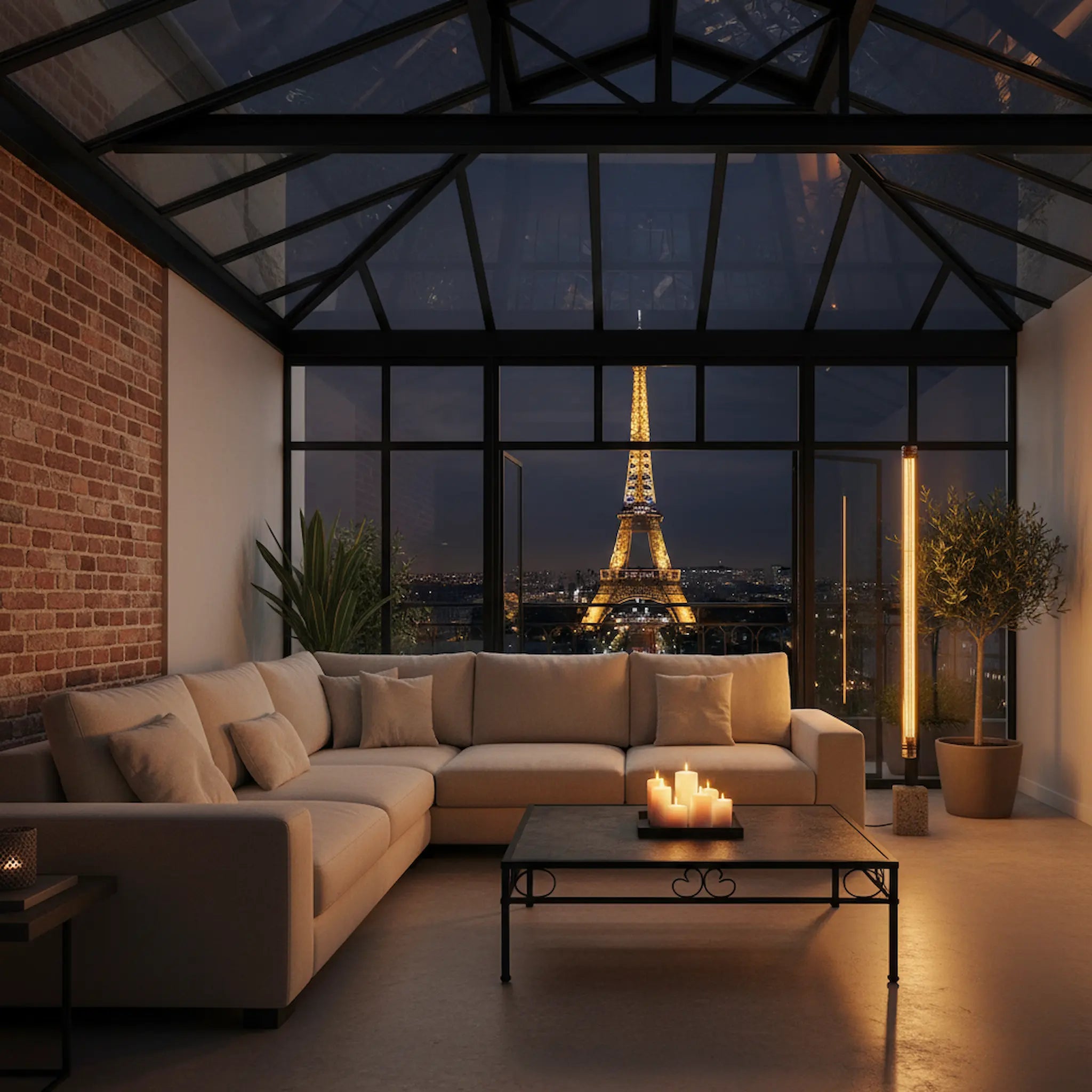 Lukas Lampadaire Grille doré