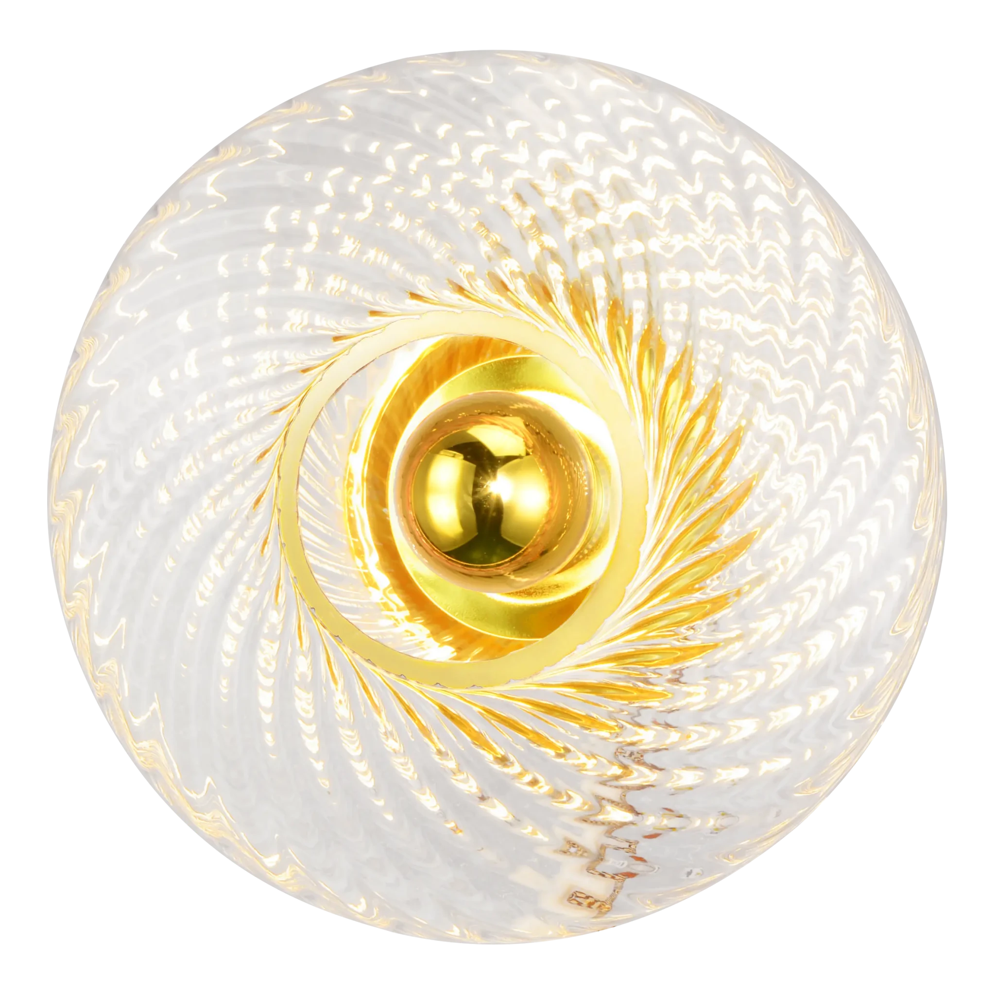 Applique Roxanne Diamant – Applique transparente en verre soufflé au style Art Déco raffiné - Elements Lighting