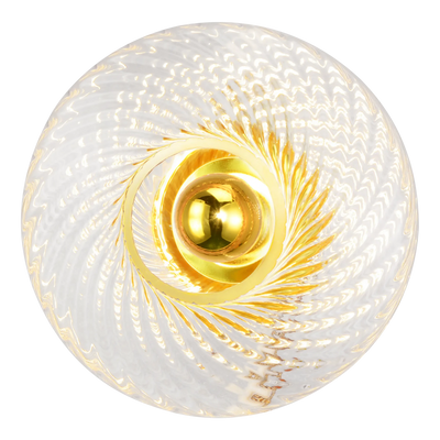 Applique Roxanne Diamant – Applique transparente en verre soufflé au style Art Déco raffiné - Elements Lighting