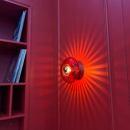 Applique Petite Grace Rubis – Applique murale rouge intense au style élégant et affirmé - Elements Lighting