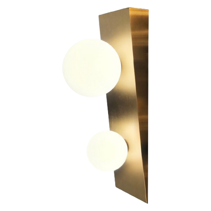 Lindsay Applique Doré / Verrine Opaque