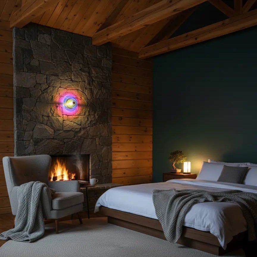 Applique Aurore Ø22 cm – Design moderne en acrylique et chrome - Elements Lighting