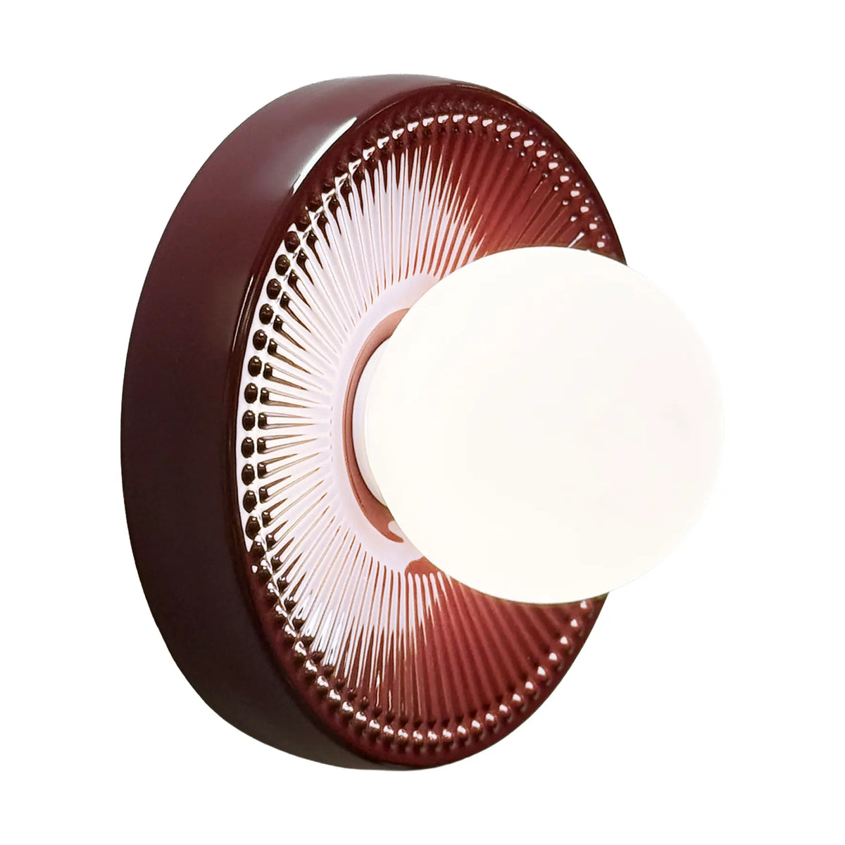 Alicia Ø22 cm Emerald Wall Light – Elegant opaque ceramic and glass wall light
