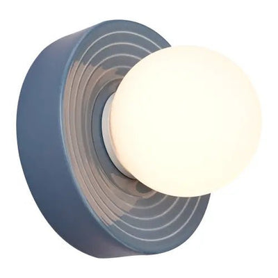 Applique Alicia Ø22 cm – Applique murale en céramique et verre opaque élégant - Elements Lighting