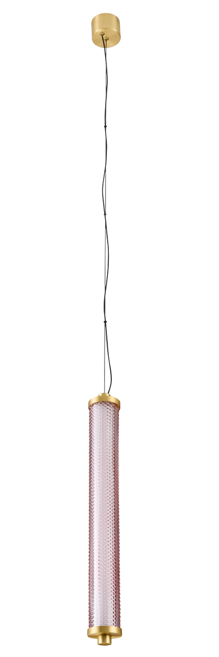Tiffany Suspension Verticale Rose Spinelle
