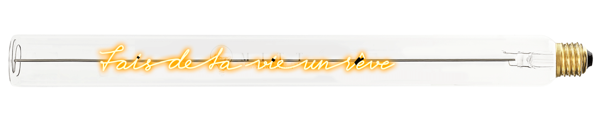 Tube lumineux - Fais de ta vie un rêve - Elements Lighting