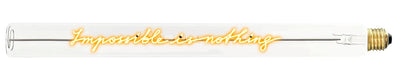 Ampoule décorative LED “Impossible is Nothing" – Message In The Tube - Elements Lighting