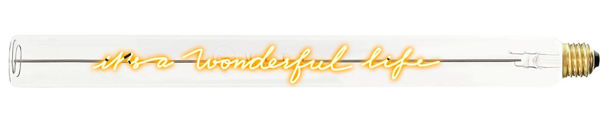 Ampoule décorative LED “It'a wonderful life" – Message In The Tube - Elements Lighting