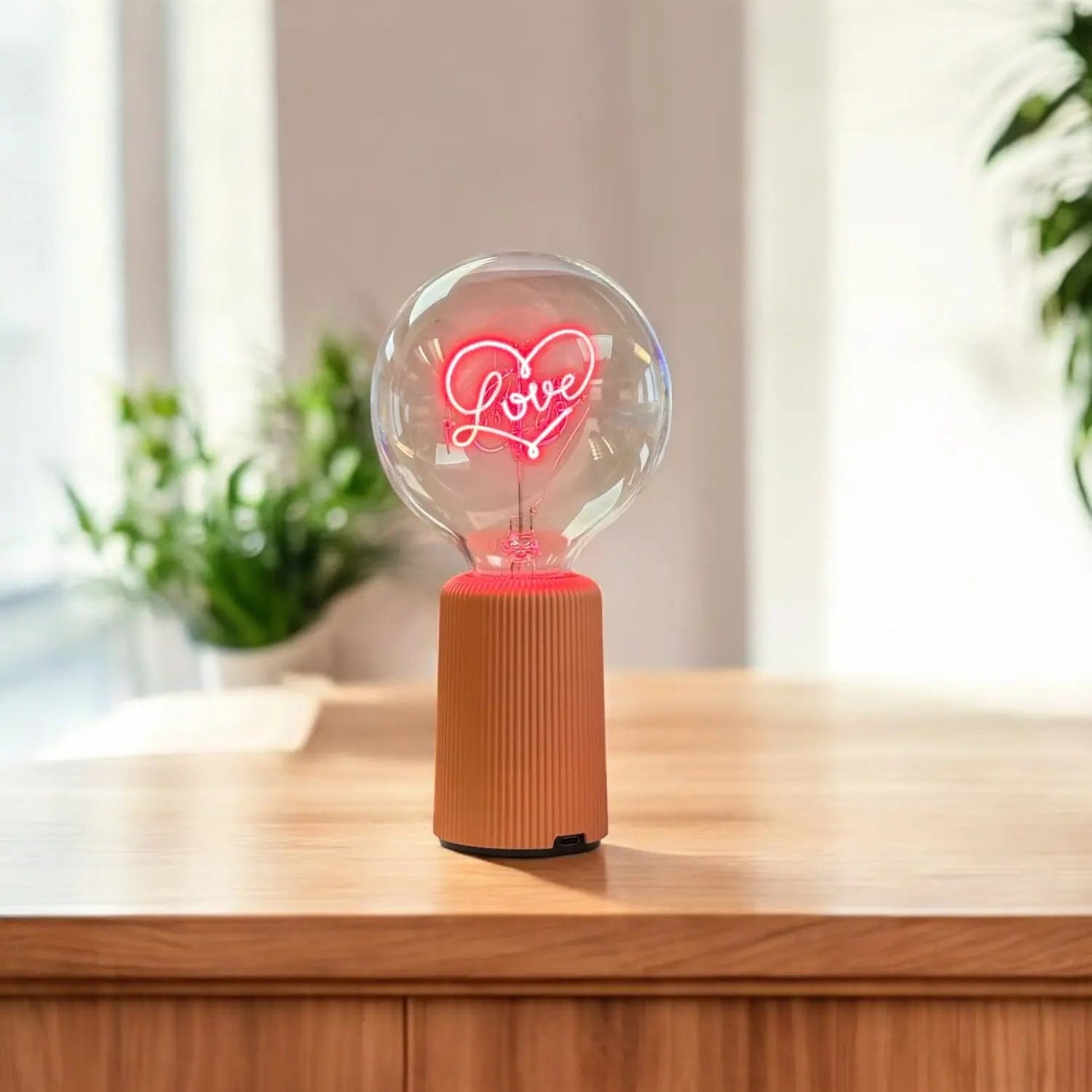 Ampoule décorative LED sans fil "Love" - Message In The Bulb - Elements Lighting