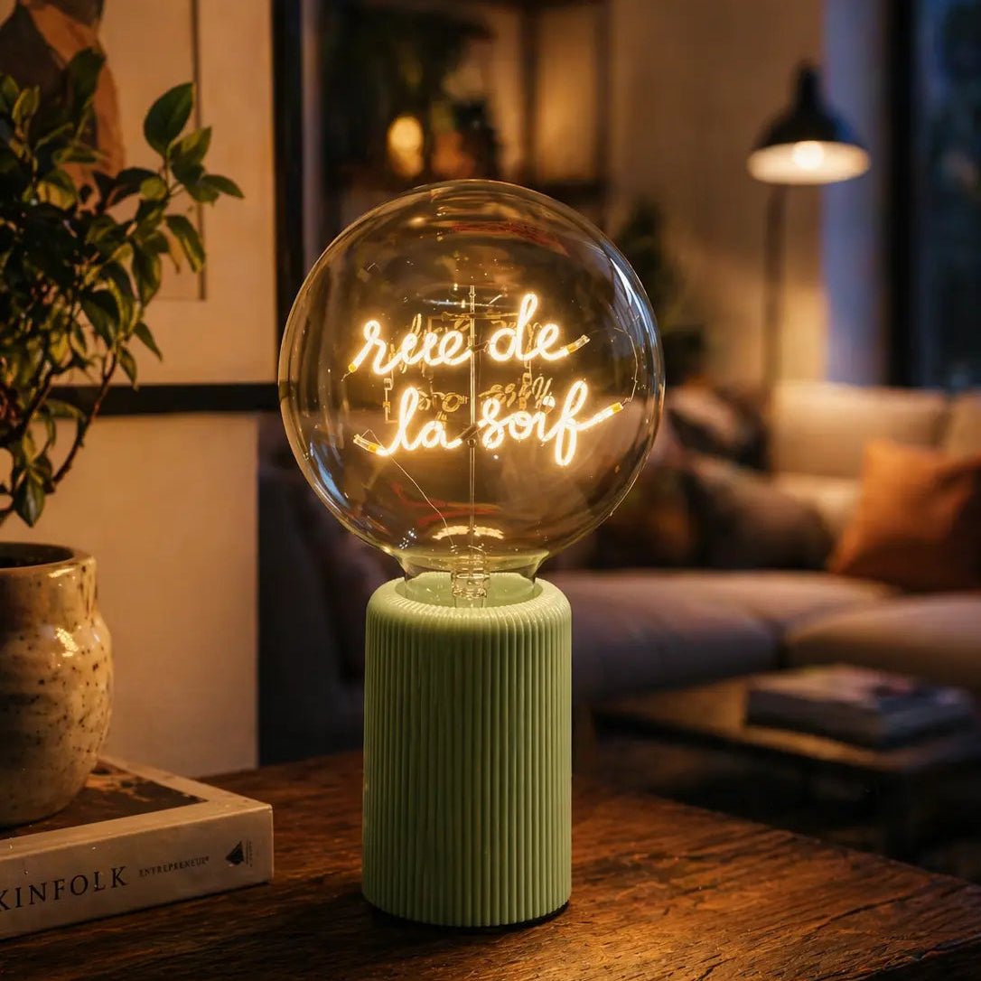 Ampoule décorative LED sans fil - Rue de la soif - Message in the bulb - Elements Lighting