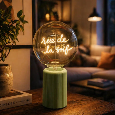 Ampoule décorative LED sans fil - Rue de la soif - Message in the bulb - Elements Lighting
