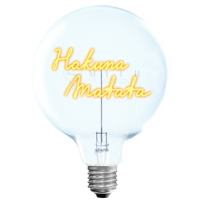 Ampoule décorative LED sans Fil "Hakuna Matata" - Message In The Bulb - Elements Lighting