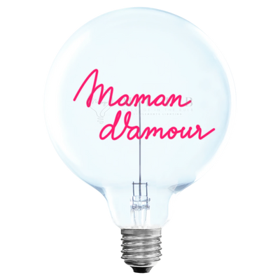 Ampoule décorative LED sans Fil "Maman D'amour" - Message In The Bulb - Elements Lighting