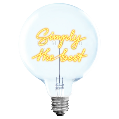 Ampoule décorative LED sans Fil "Simply the best" - Message In The Bulb - Elements Lighting