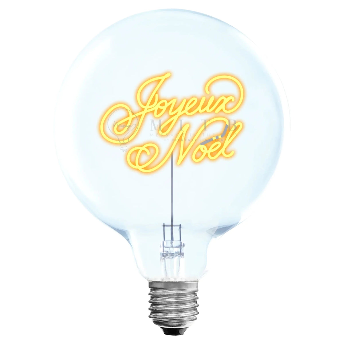 Ampoule décorative LED sans Fil "Joyeux Noel" - Message In The Bulb - Elements Lighting