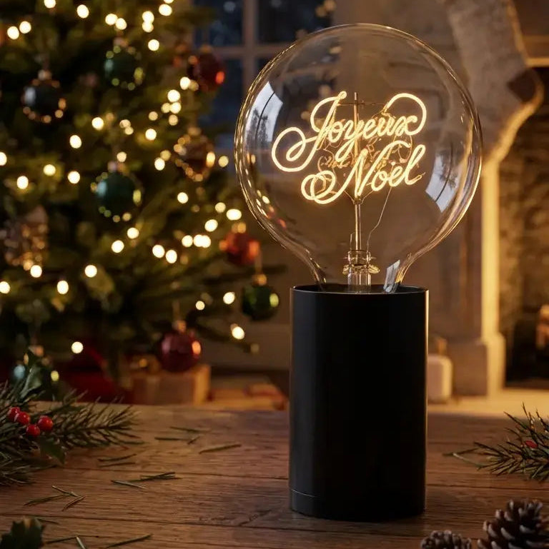 Ampoule décorative LED sans Fil "Joyeux Noel" - Message In The Bulb