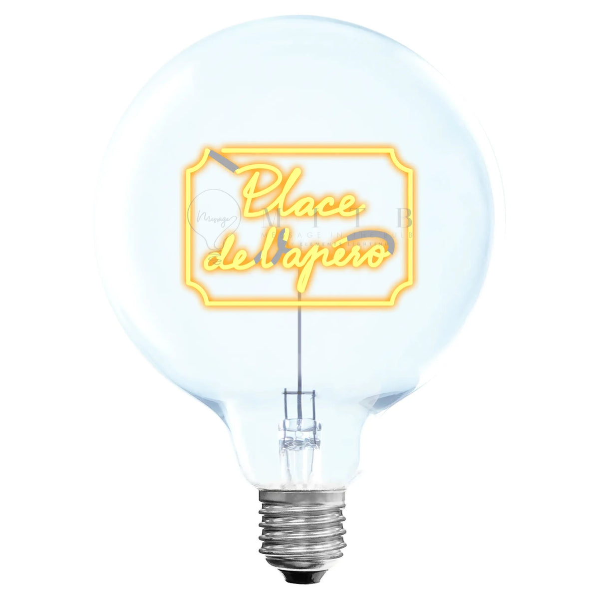 Ampoule décorative LED sans Fil "Place de L'apéro" - Message In The Bulb - Elements Lighting