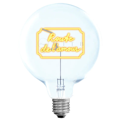 Ampoule décorative LED sans Fil "Route de l'amour" - Message In The Bulb - Elements Lighting