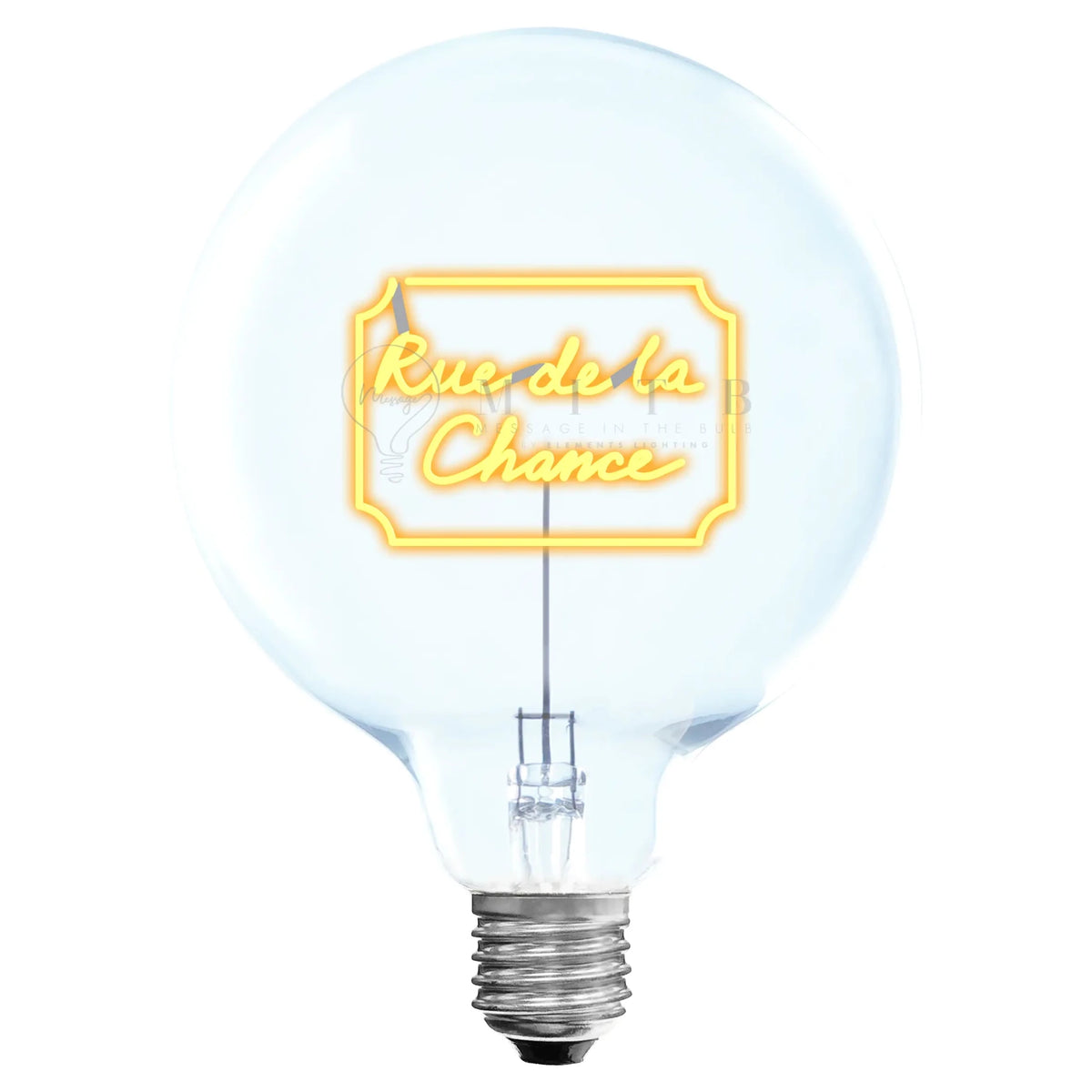 Ampoule décorative LED sans Fil "Rue de la chance" - Message In The Bulb - Elements Lighting