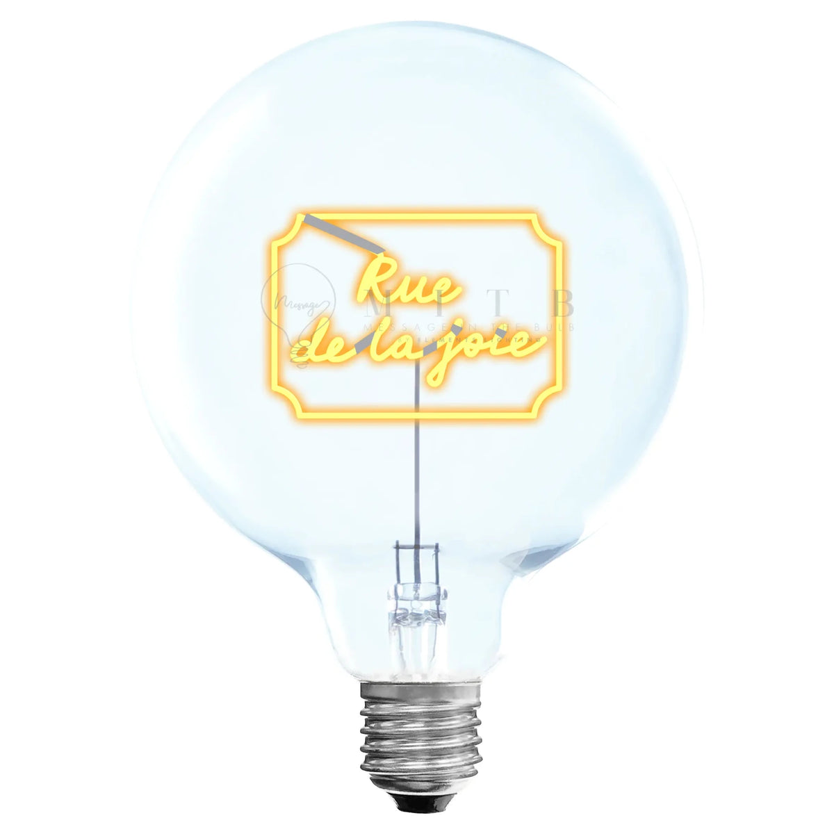 Ampoule décorative LED sans Fil "Rue de la joie" - Message In The Bulb - Elements Lighting