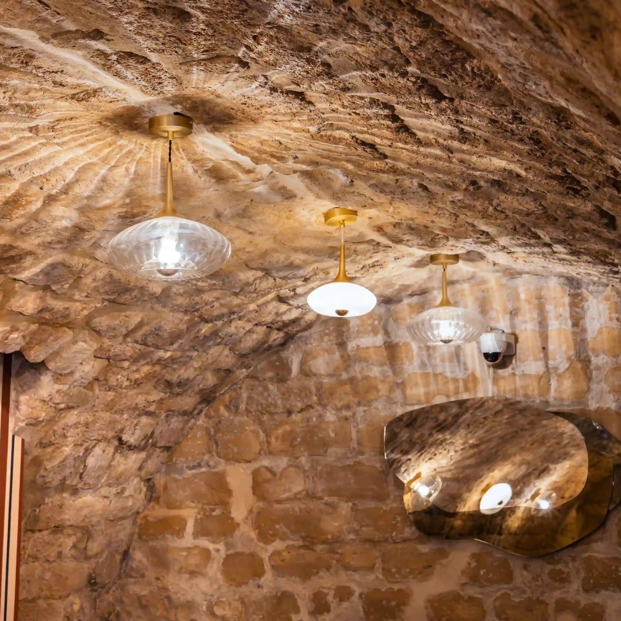 Suspension Grace Ø28 cm Diamant – Suspension transparente au style pur et moderne - Elements Lighting