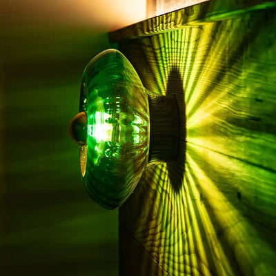 Applique Grace Émeraude – Luminaire mural vert profond au style élégant et naturel - Elements Lighting