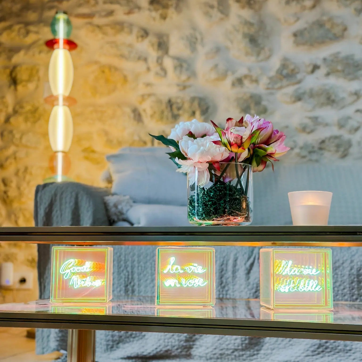 Léonor Lampadaire Rose