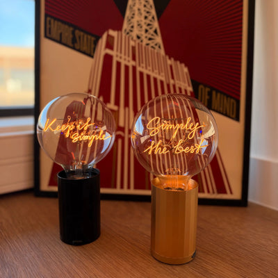 Ampoule décorative LED sans Fil "Keep It Simple" - Message In The Bulb - Elements Lighting