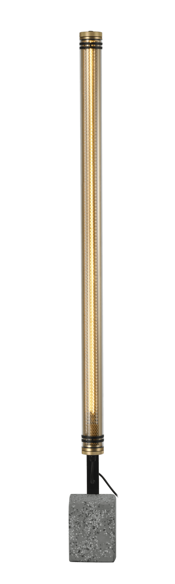 Lampadaire Lukas nid d'abeille doré - Elements Lighting