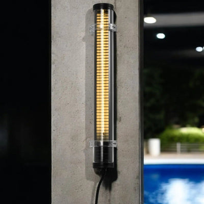 Applique Lukas grille noire – Design industriel contemporain et éclairage élégant - Elements Lighting