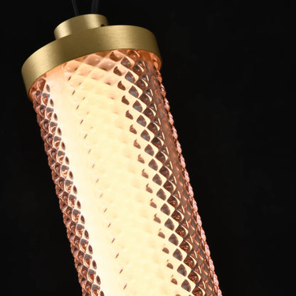 Suspension Verticale Tiffany Rose Spinelle