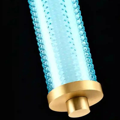 Suspension Tiffany verticale Diamant – Luminaire design LED dimmable élégant - Elements Lighting