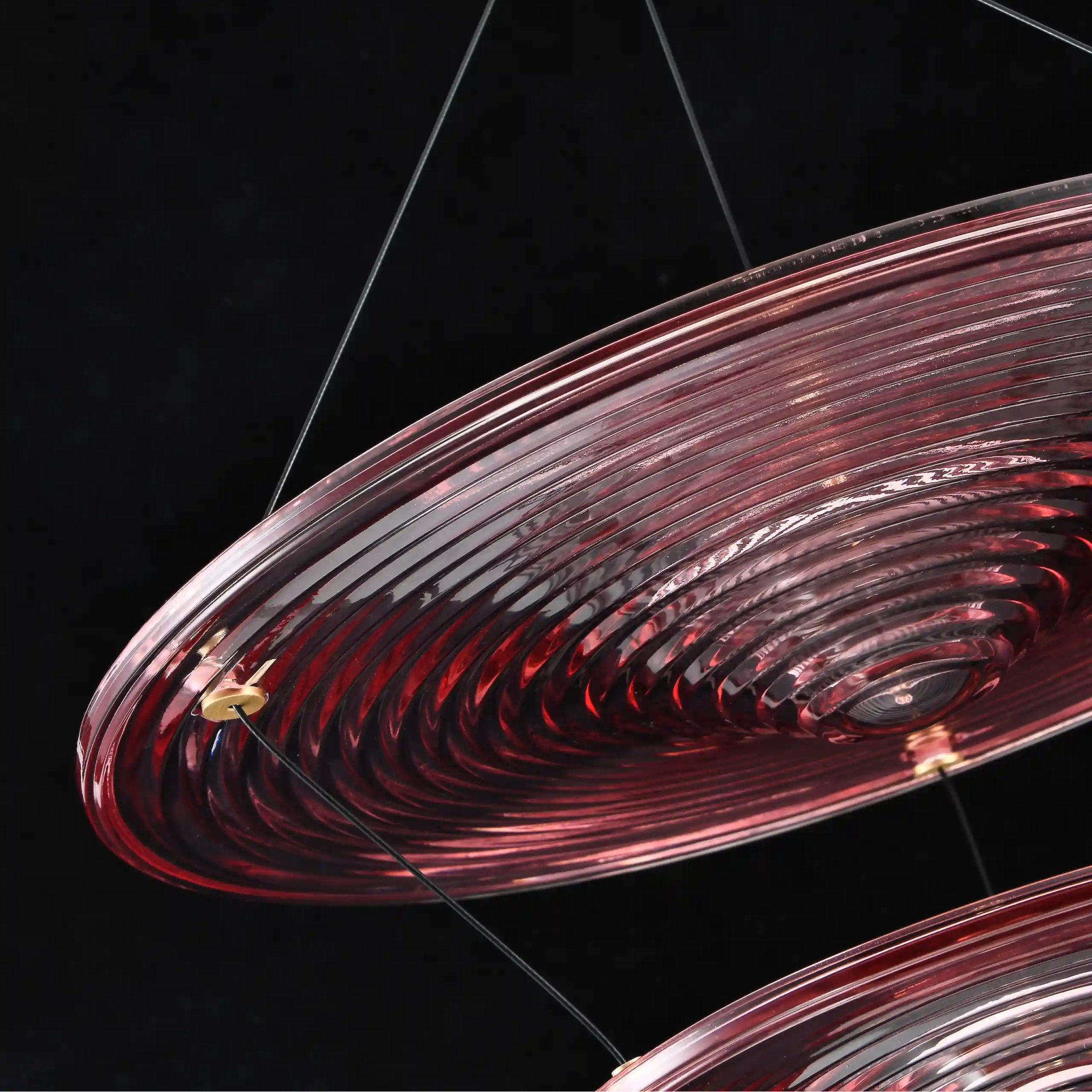 Venise Suspension Rose Spinelle - Elements Lighting