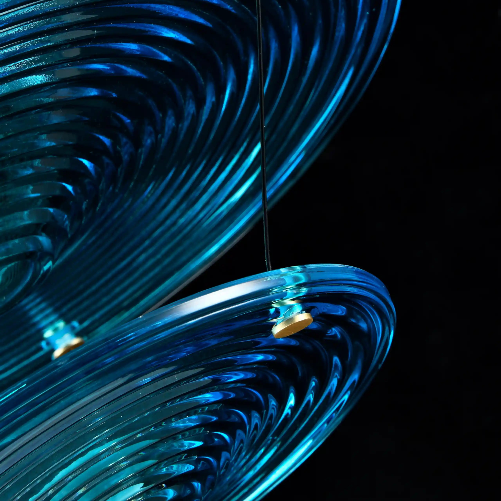 Venise Suspension Aigue - Marine - Elements Lighting