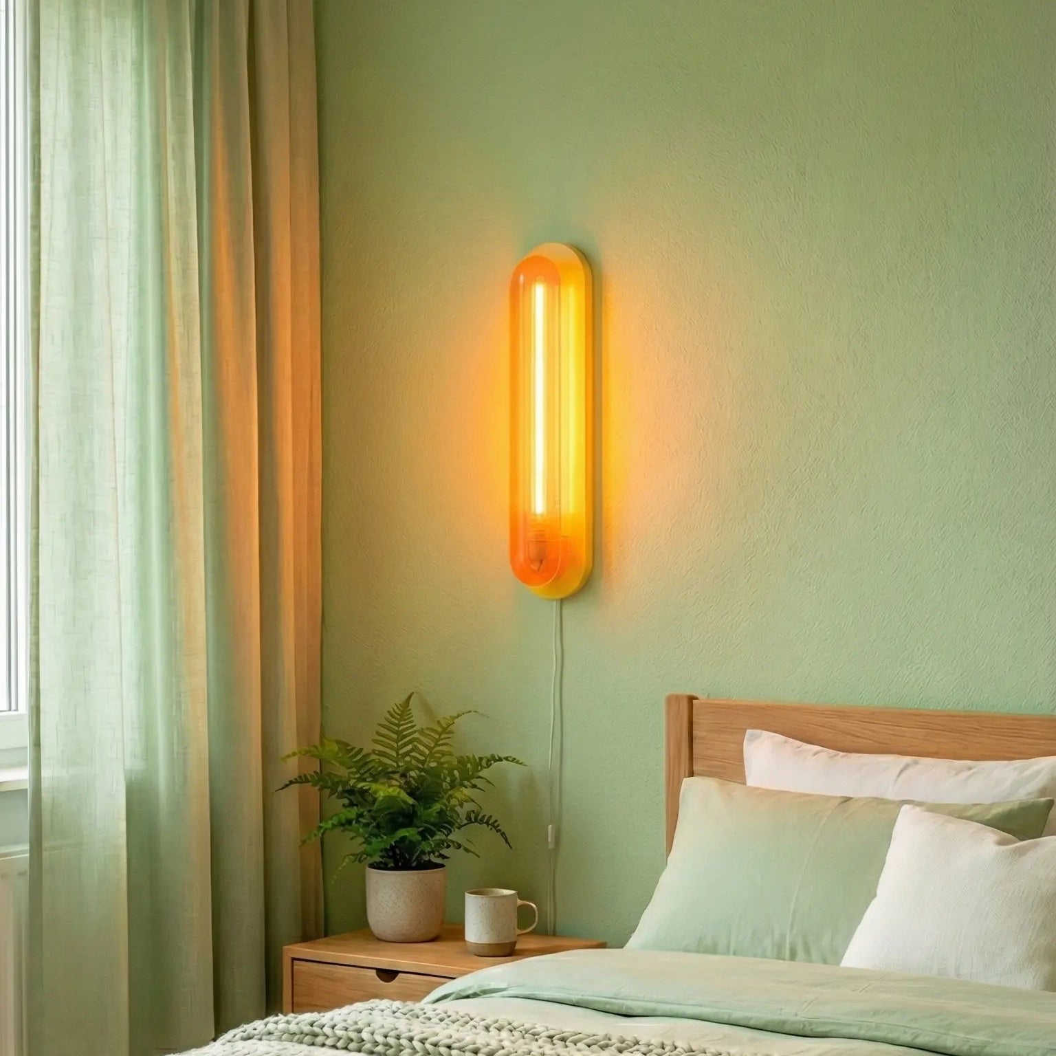 Applique Andy Jaune / Orange - Elements Lighting