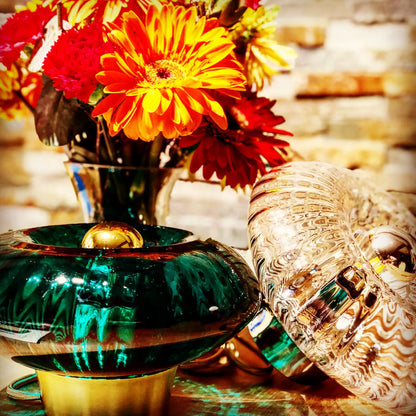 Lampe de table Grace Vert Emeraude - Elements Lighting